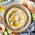 An image displaying the recipe for BEST Hummus